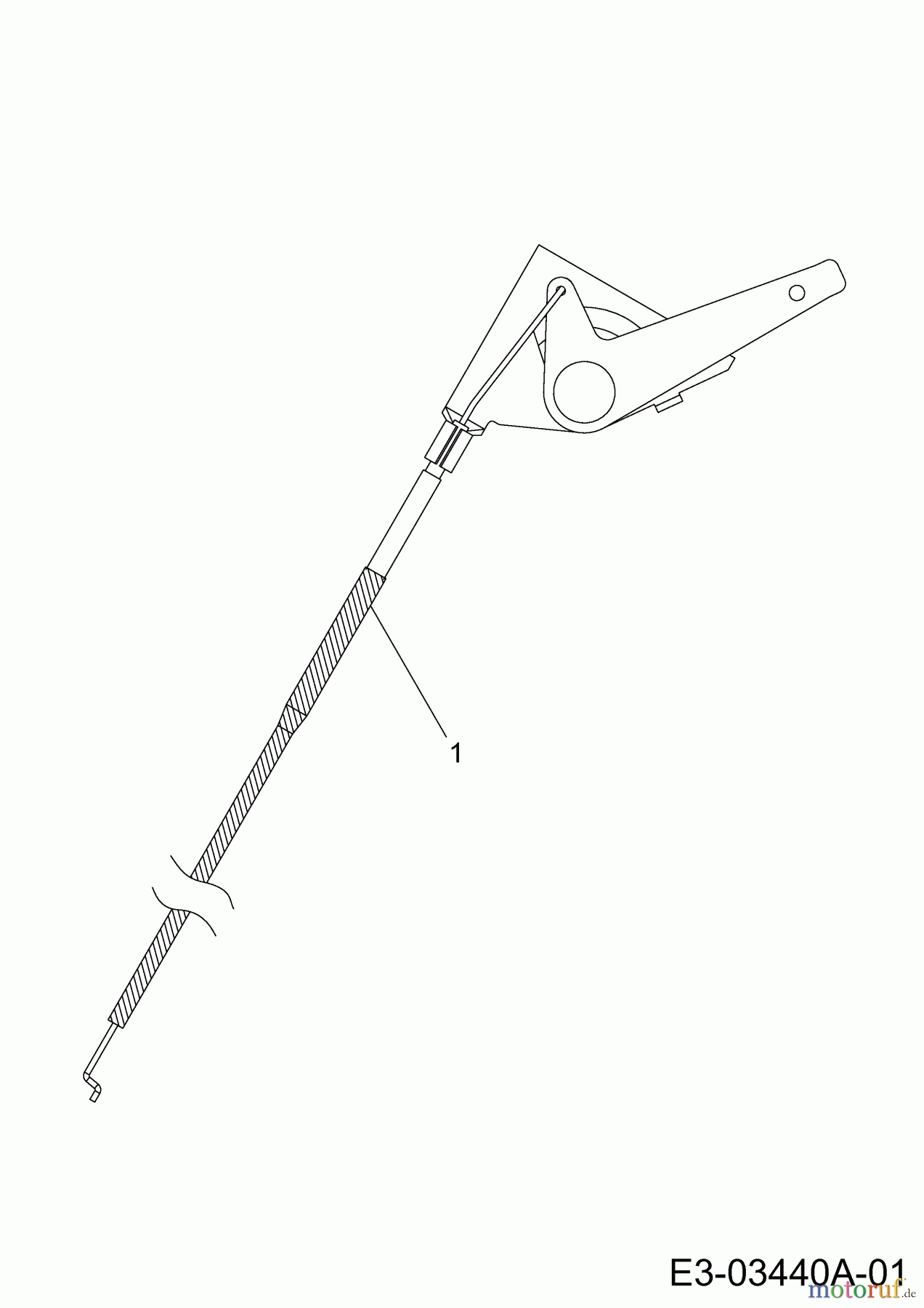 Wolf-Garten Rasentraktoren Expert 96.160 H 13AG93WF650 (2014) Gaszug