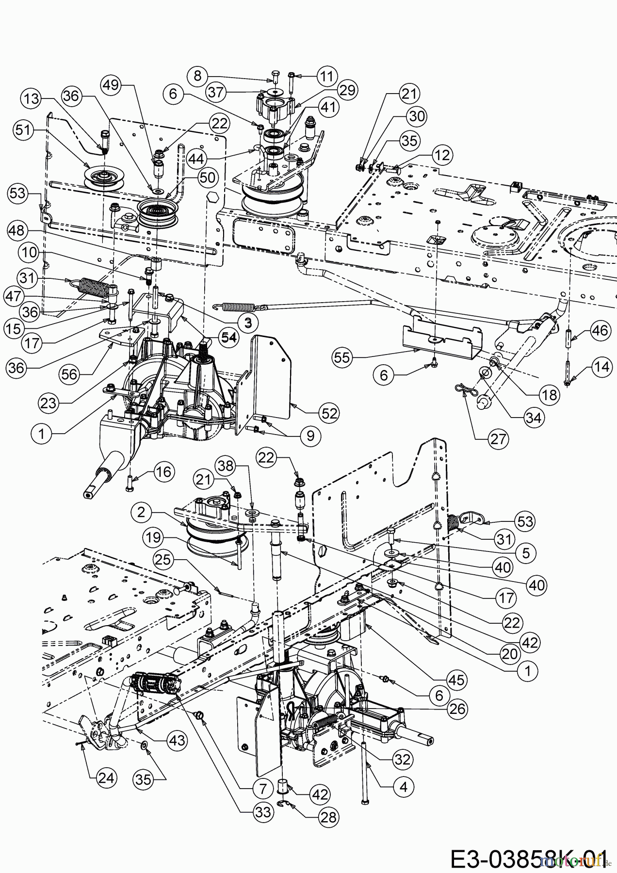 Wolf-Garten Rasentraktoren E 13/92 T 13I2765E650 (2020) Fahrantrieb, Variator