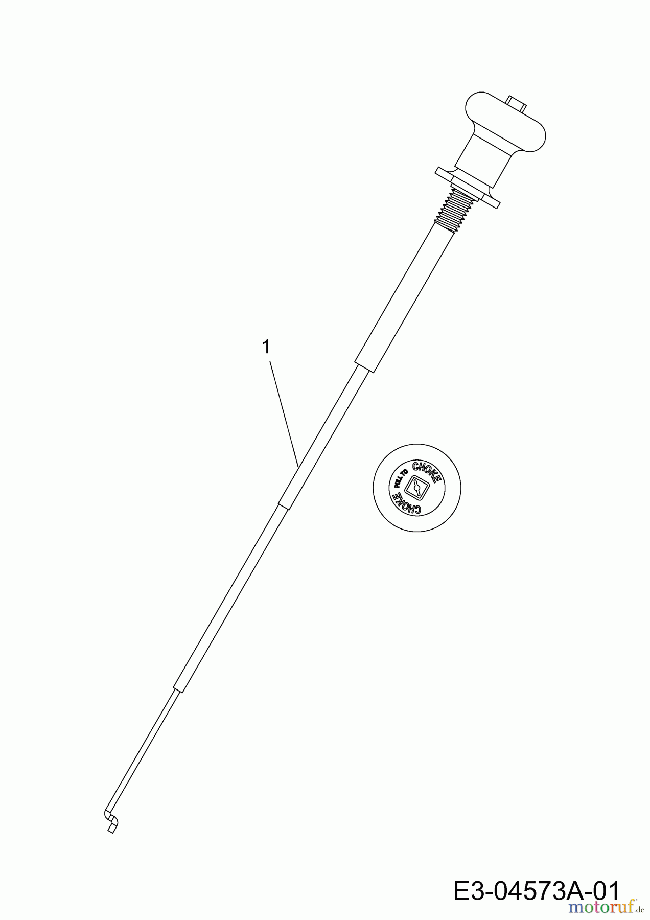 Wolf-Garten Rasentraktoren Expert 96.160 H 13AG93WF650 (2014) Chokezug