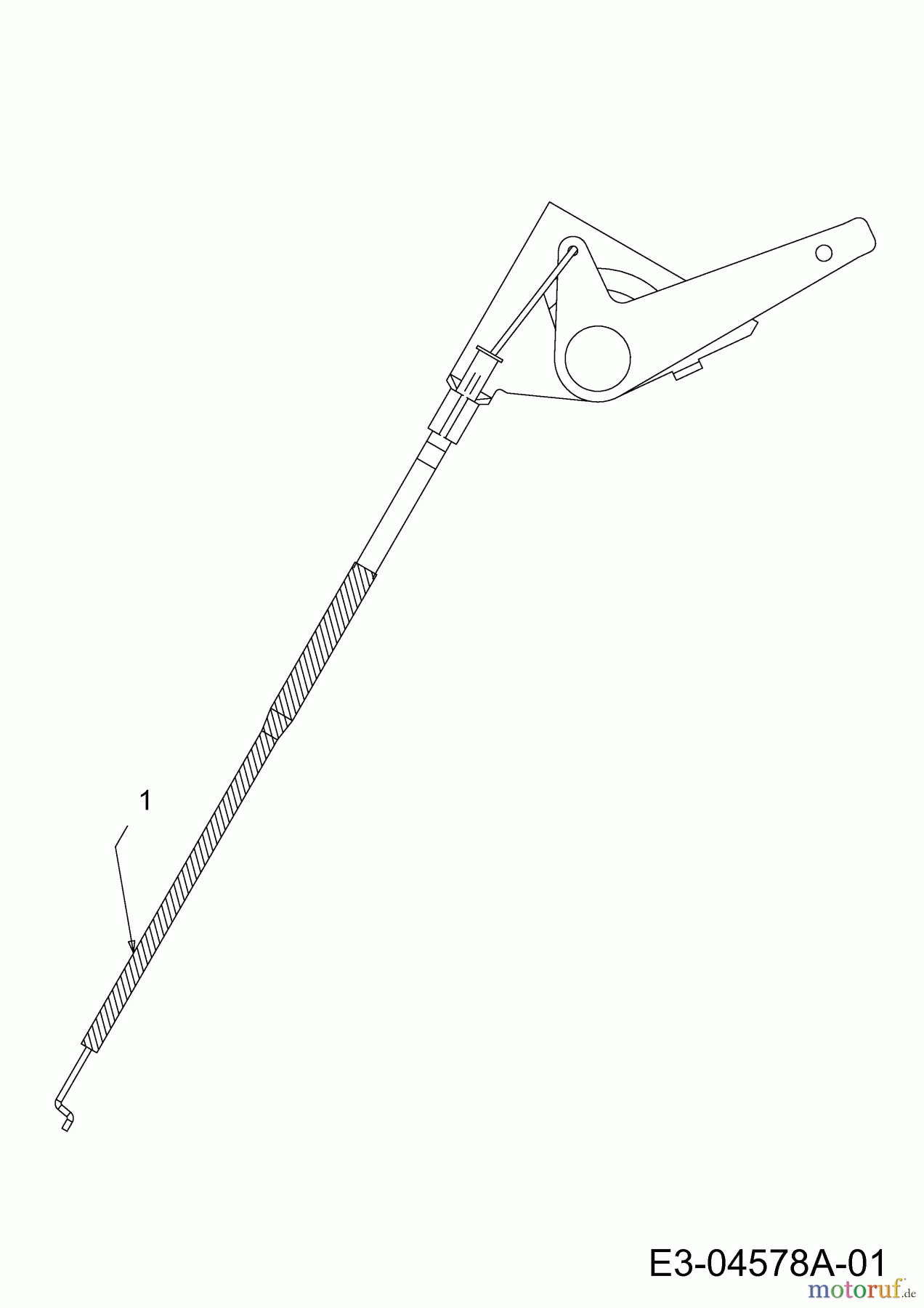 Wolf-Garten Rasentraktoren Expert 92.155 H 13HM99WE650 (2016) Gaszug