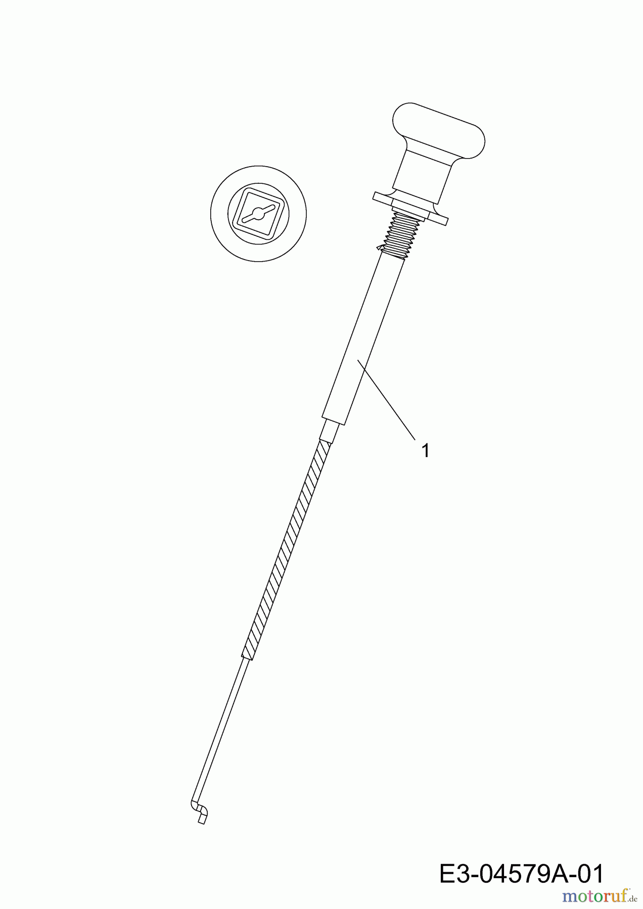 Wolf-Garten Rasentraktoren Expert 105.180 H 13HG91WN650 (2015) Chokezug
