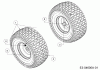 Wolf-Garten Expert 92.180 H 13IT91WE650 (2016) Ersatzteile Räder vorne 15x6