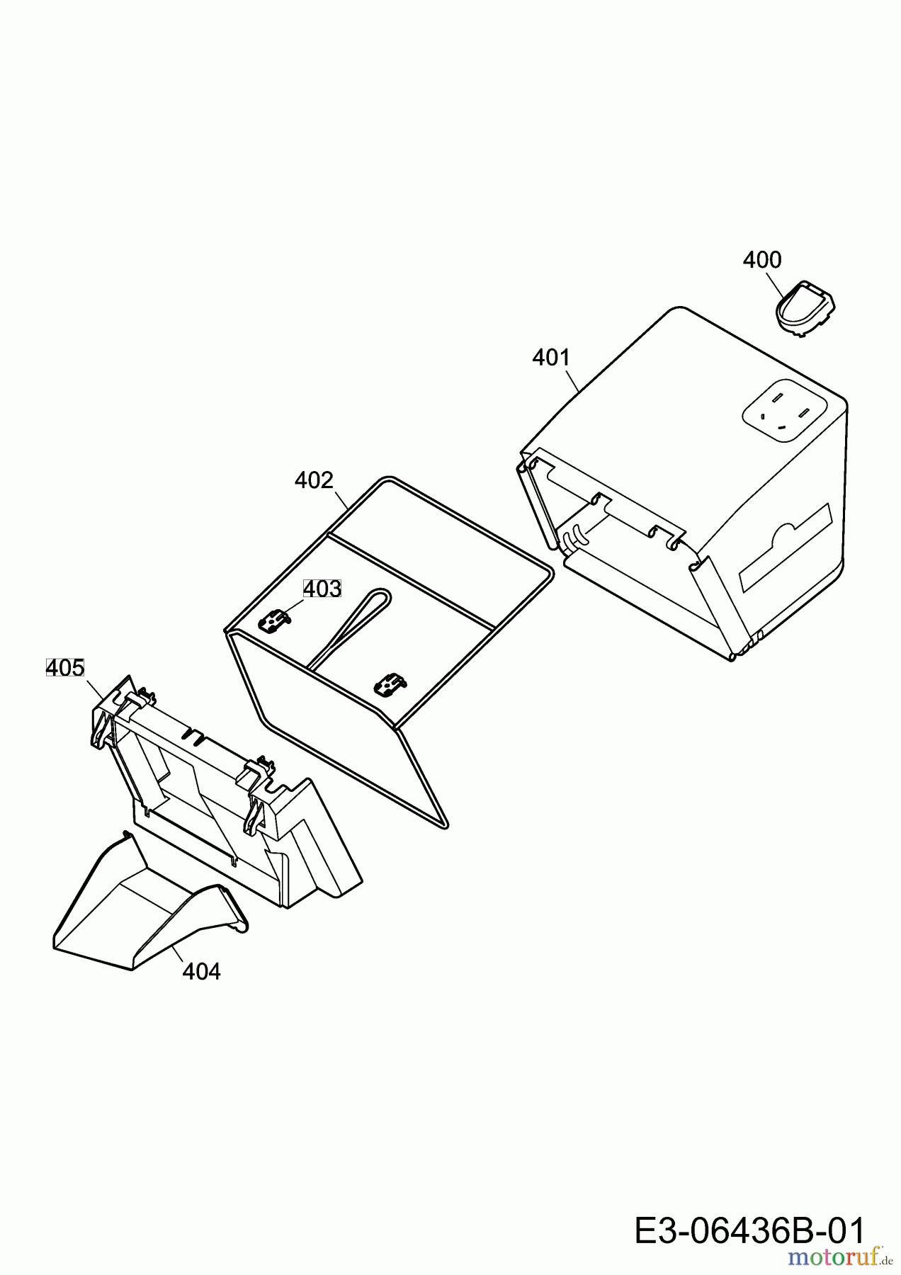 Wolf-Garten Elektromäher Expert 34 E 18BWF1S-650 (2020) Fangsack