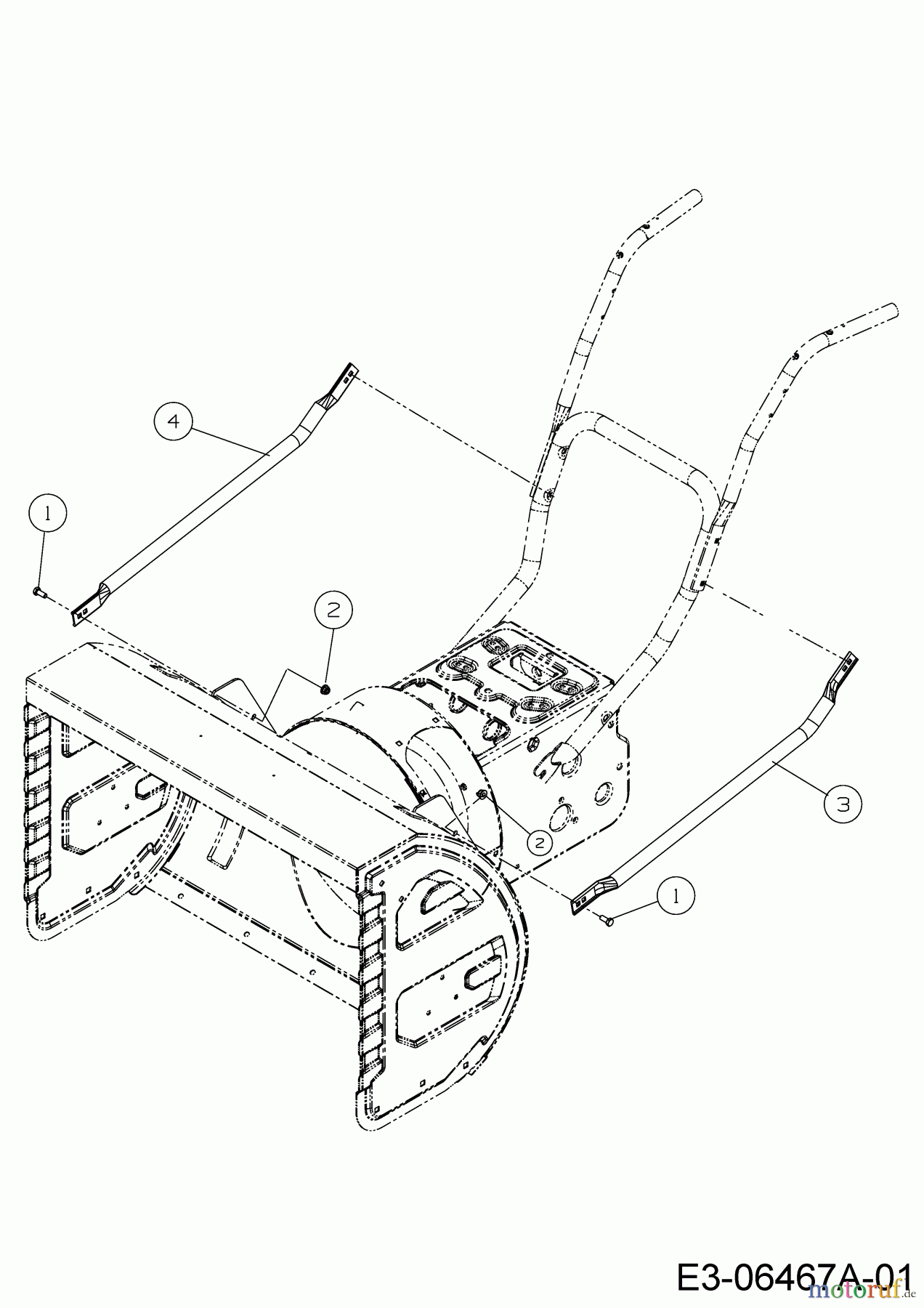 Wolf-Garten Schneefräsen Expert 84110 31AY95SV650 (2016) Holmstreben