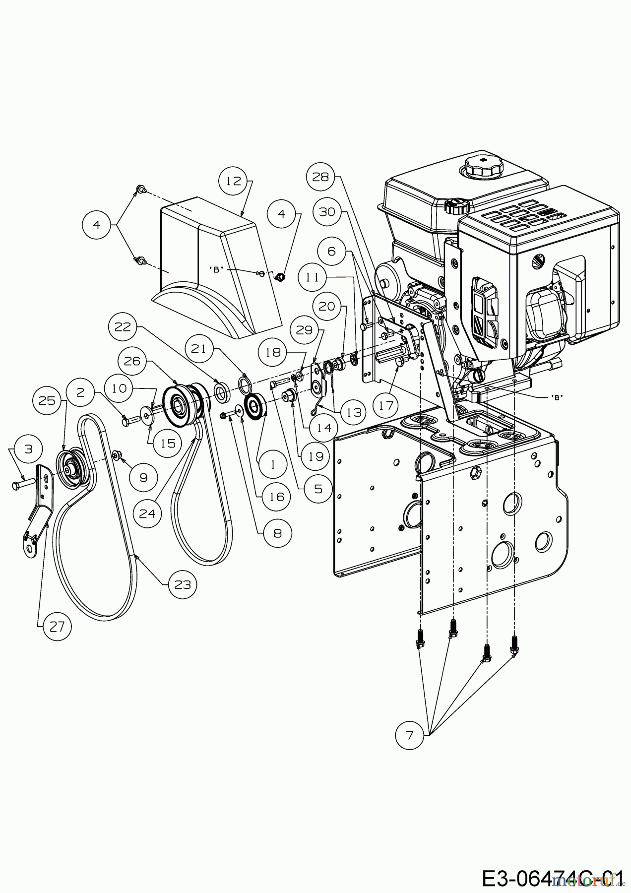 Wolf-Garten Schneefräsen Expert 84110 31AY95SV650 (2016) Fahrantrieb, Fräsantrieb