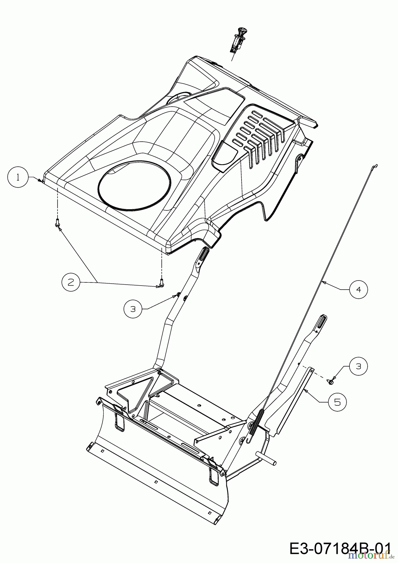  Wolf-Garten Schneefräsen SF 53 31A-2M1E650  (2020) Motorabdeckung