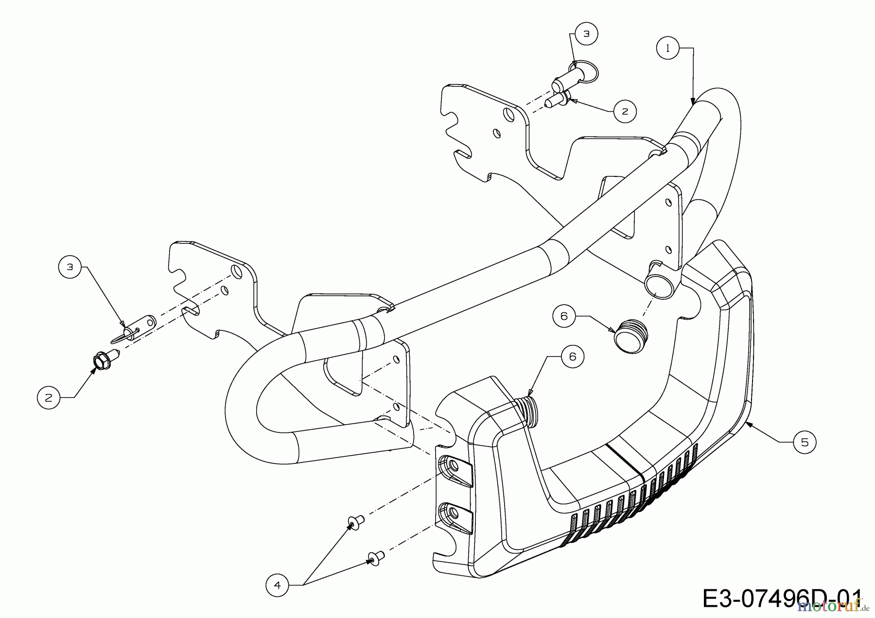 Wolf-Garten Rasentraktoren Expert 92.180 H 13IT91WE650 (2016) Stoßstange