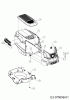 Wolf-Garten Expert 105.165 A 13HN90WN650 (2015) Ersatzteile Motorhaube W-Style