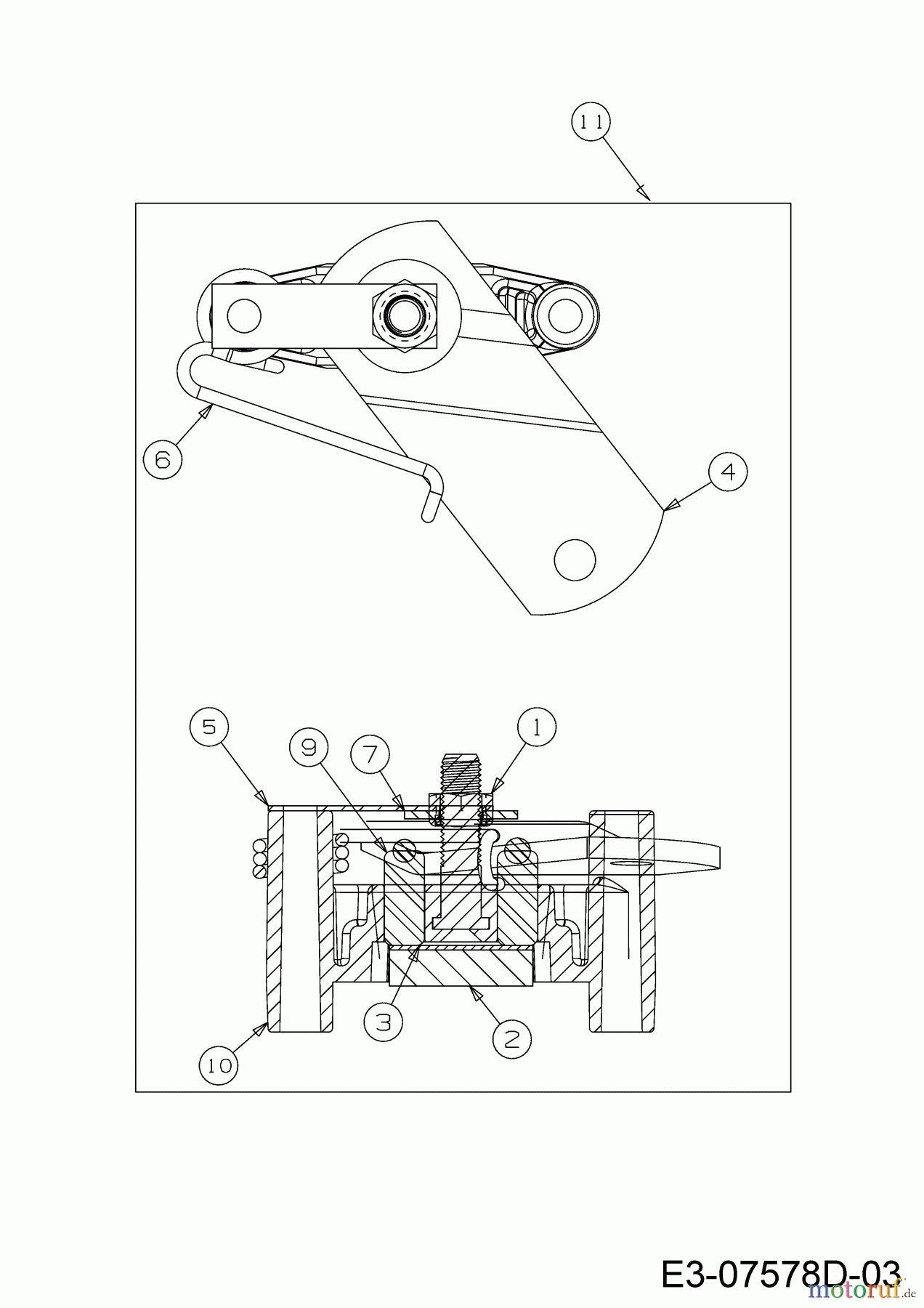 Wolf-Garten Rasentraktoren Expert 92.165 A 13HN90WE650 (2016) Bremse