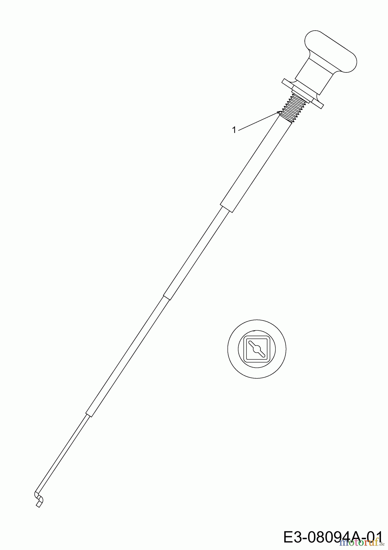 Wolf-Garten Rasentraktoren Expert 92.180 H 13IT91WE650 (2016) Chokezug