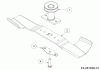 Wolf-Garten Expert 420 A 12A-LUSC650 (2016) Ersatzteile Messer, Messeraufnahme