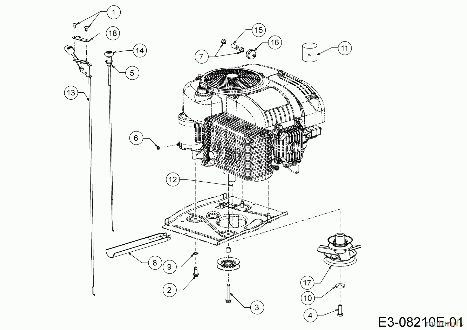 Wolf-Garten Rasentraktoren Scooter Pro 13C226HD650 (2020) Choke- und Gaszug, Motorzubehör