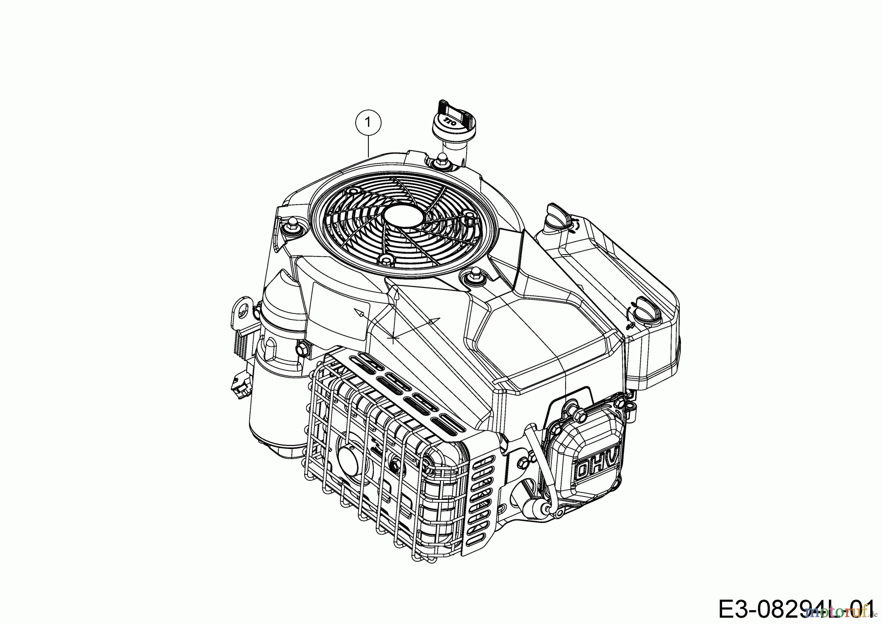 Wolf-Garten Rasentraktoren Scooter Hydro 13A721SD650  (2019) Motor