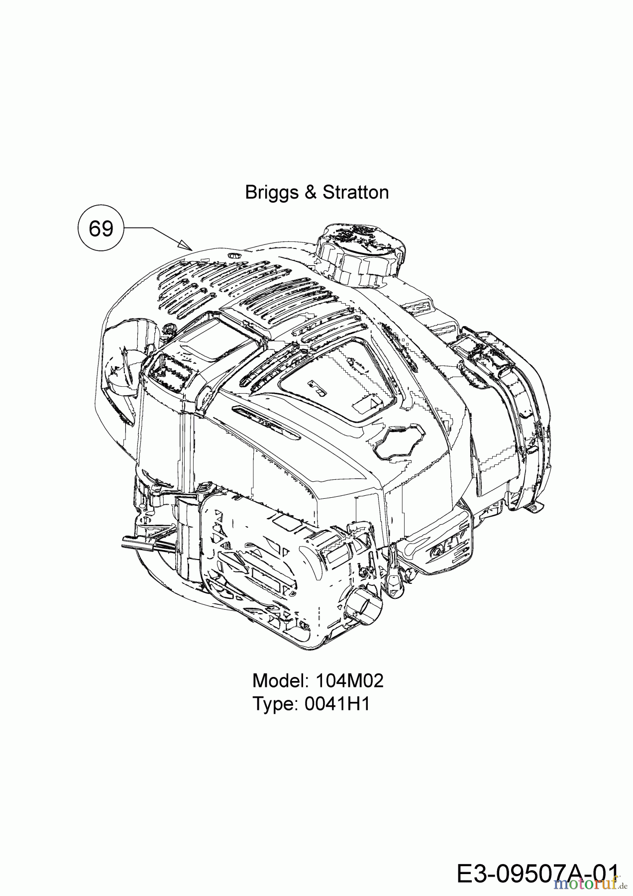 Wolf-Garten Motormäher mit Antrieb Expert 53 B S 12A-ZA7F650 (2018) Motor Briggs & Stratton