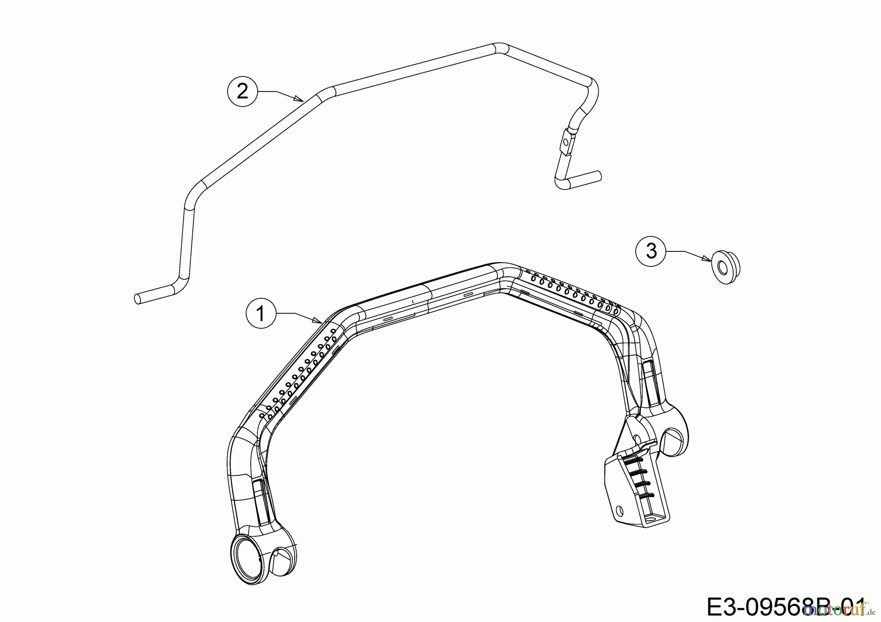  Wolf-Garten Motormäher mit Antrieb Expert 46 BA V HW 12ABTV5E650  (2020) Schaltbügel