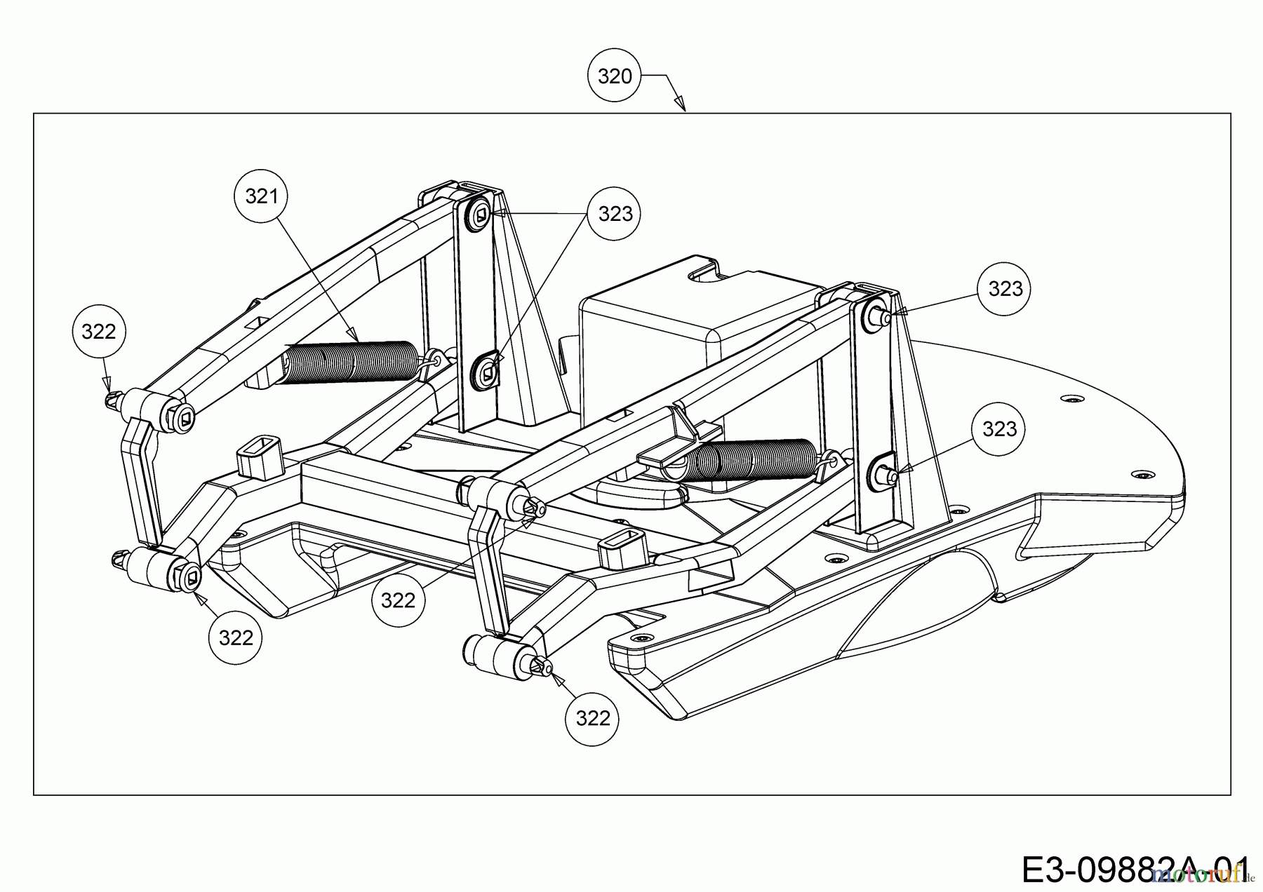 Wolf-Garten Mähroboter Loopo S300 22AXDAHA650 H (2020) Rahmen
