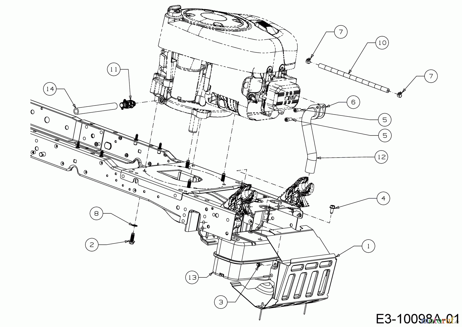 Wolf-Garten Rasentraktoren GLTT 165.95 H 13BDA1VB650 (2017) Motorzubehör