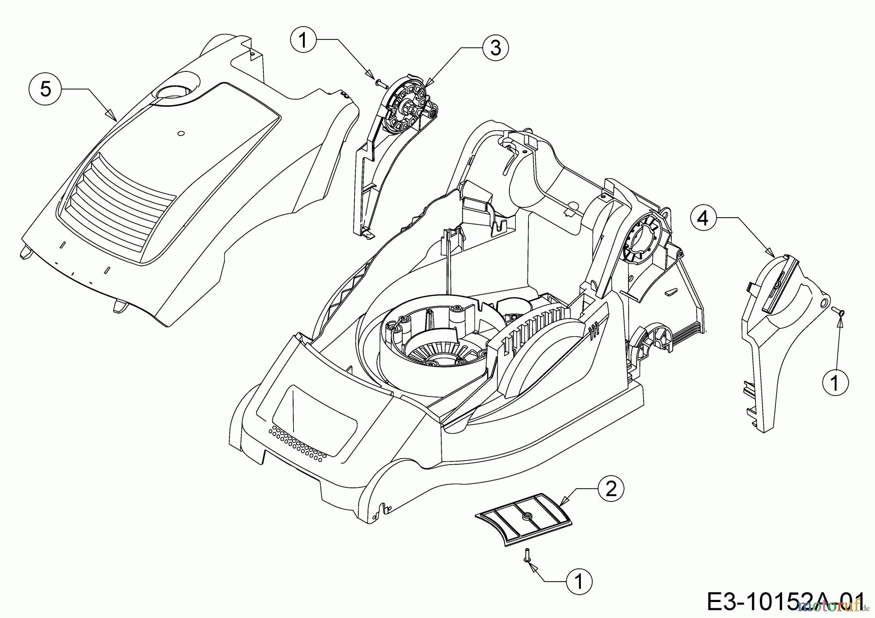 Wolf-Garten Elektromäher Expert 40 E 18DWH1K-C50 (2018) Abdeckungen