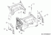 Wolf-Garten A 420 AVHW 12AQLV5B650 (2019) Ersatzteile Abdeckung hinten, Holmbraketten
