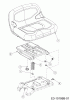Wolf-Garten Scooter 13C326SC650 (2020) Ersatzteile Sitz, Sitzträger