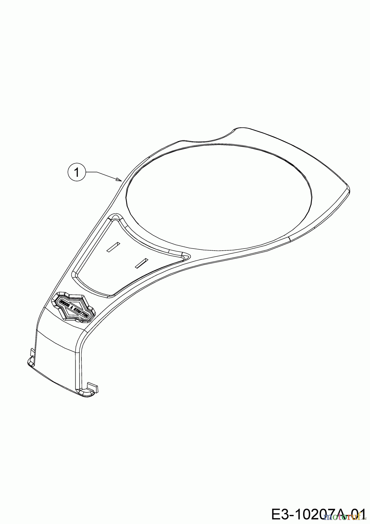 Wolf-Garten Motormäher mit Antrieb S 4600 B 12A-TR5L650 (2020) Motorhaubenabdeckung