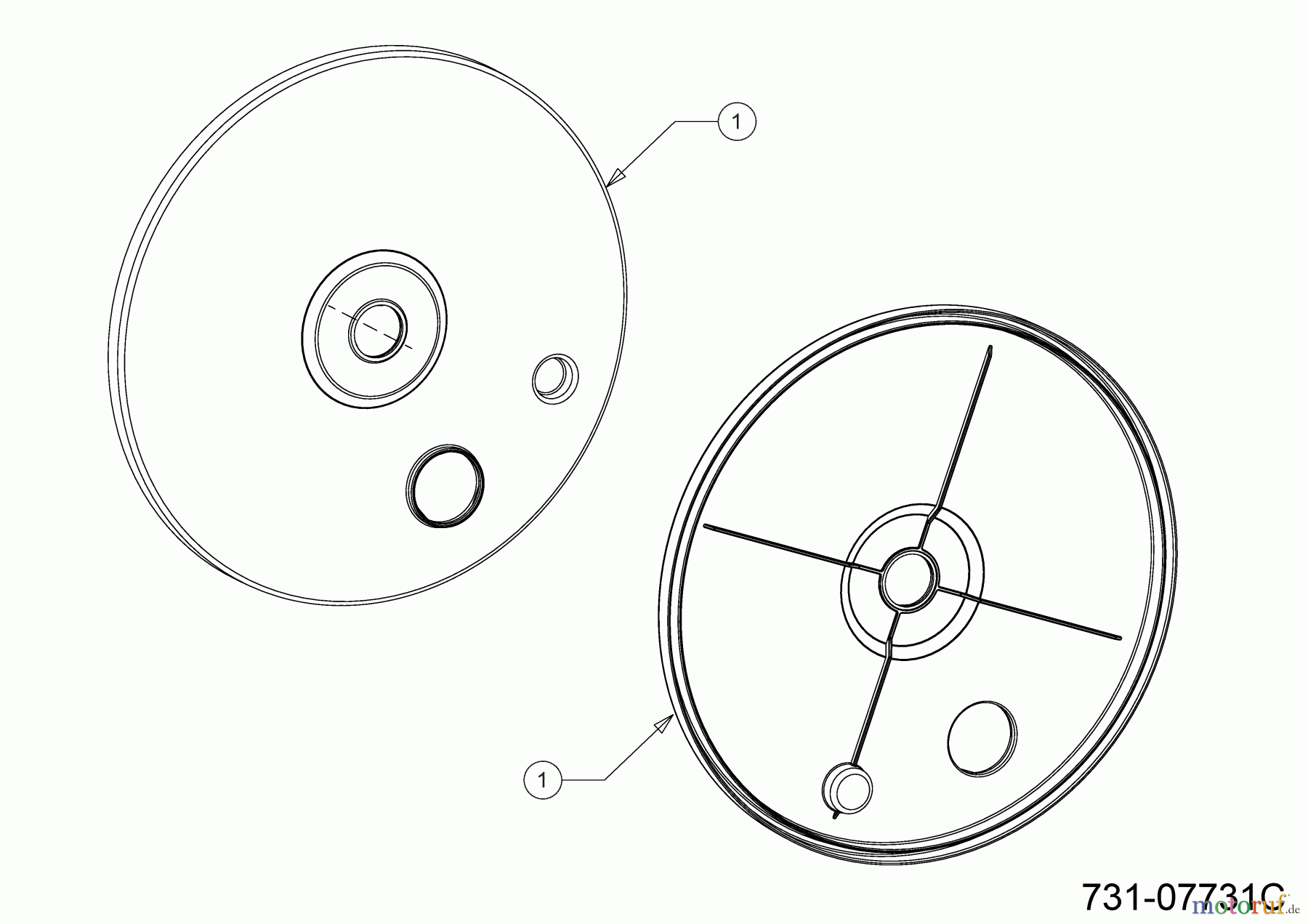  Wolf-Garten Motormäher mit Antrieb A 460 ASPHW 12DWTV5E650 (2022) Radabdeckung