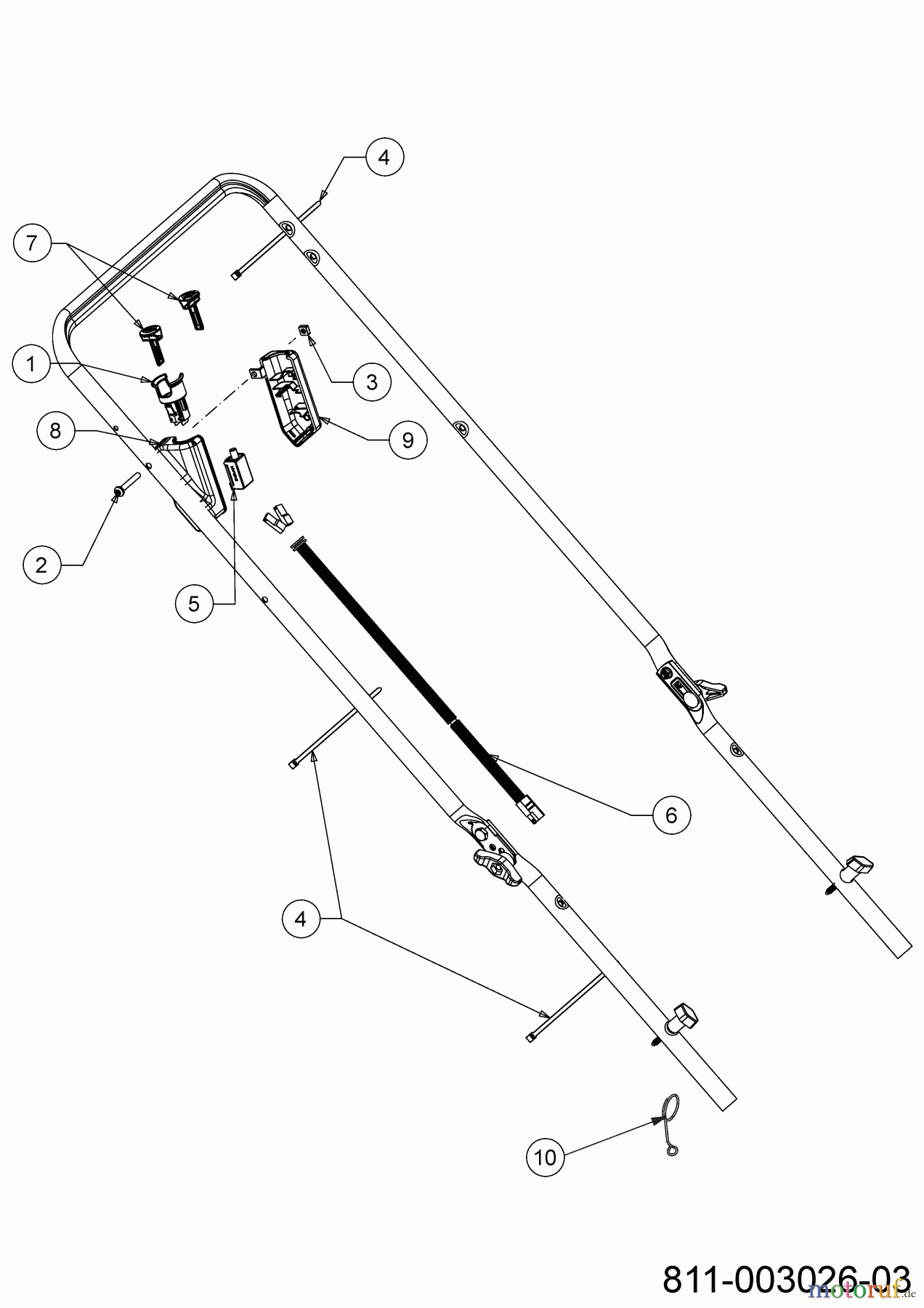  Wolf-Garten Motormäher mit Antrieb A 460 ASPHWIS 12DYTVB9650 (2022) Elektroteile