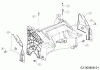 Wolf-Garten A 5300 A 12D-POKC650 (2022) Ersatzteile Abdeckung hinten, Holmbraketten