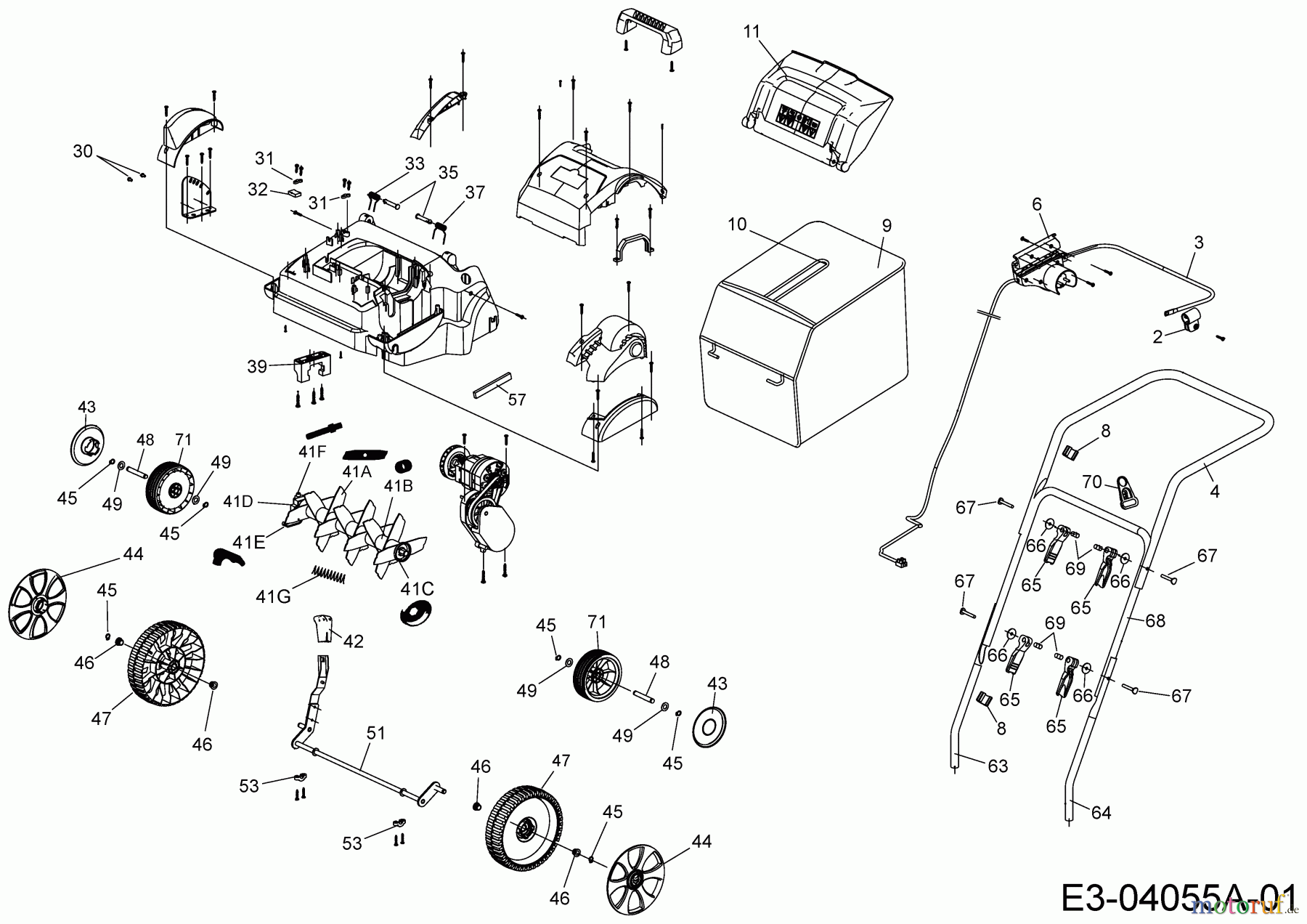Wolf-Garten Elektrovertikutierer Select V 302 E 16BFDEKA650 (2022) Grundgerät