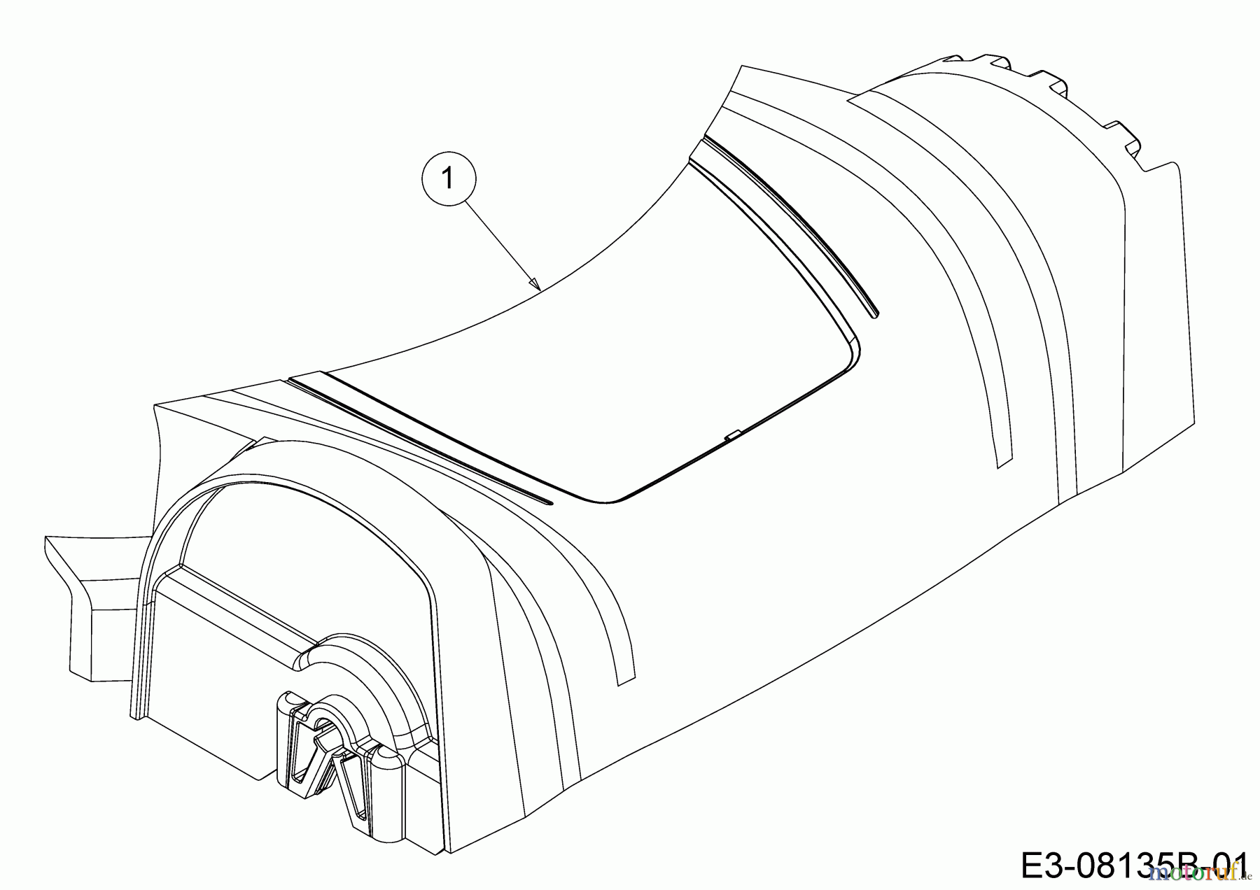  Wolf-Garten Motormäher mit Antrieb A 4600 A 12C-TOSC650 (2021) Abdeckung Vorderachse