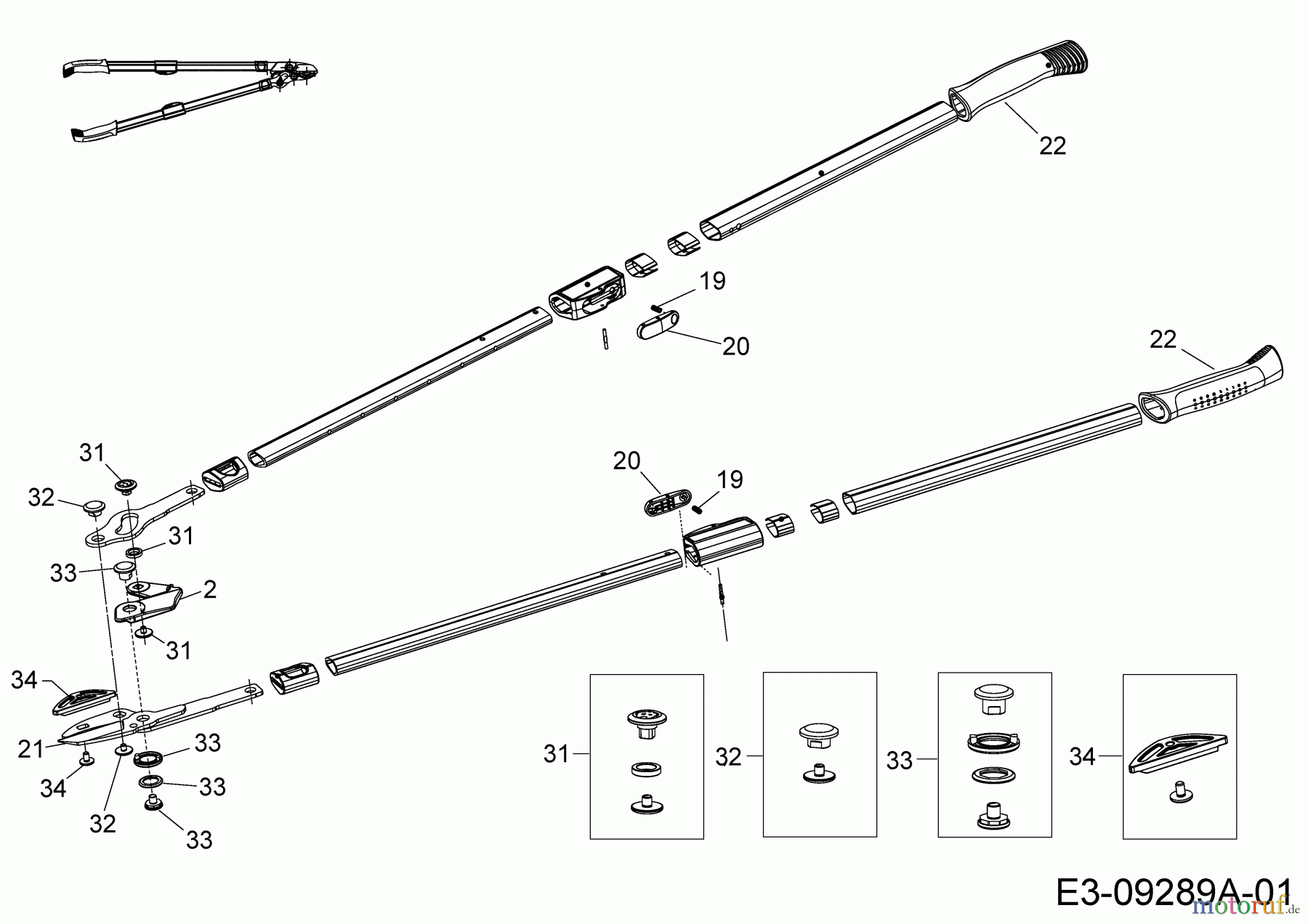 Wolf-Garten Astscheren Power Cut RS 900 T 73BGA009650 (2021) Grundgerät