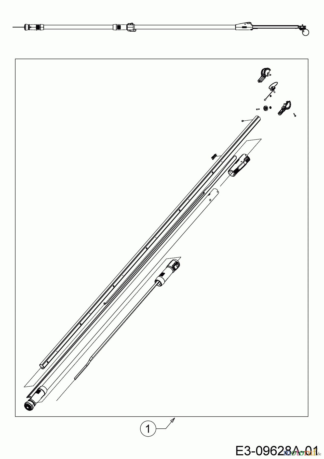 Wolf-Garten Astscheren PDCRR 400 T 73BCA002650 (2022) Reparatursatz Teleskopstiel