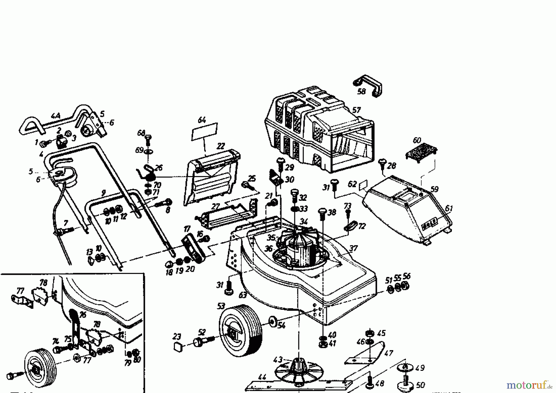  Golf Elektromäher 245 EF 02881.02  (1985) Grundgerät