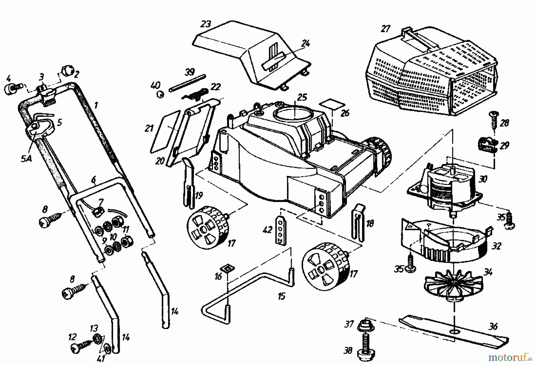  Golf Elektromäher 132 HE 02872.01  (1985) Grundgerät