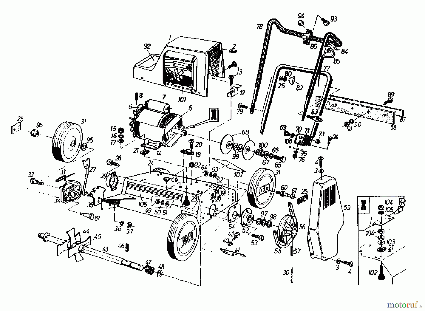 Gutbrod Elektrovertikutierer VS 40 E 02699.06 (1985) Grundgerät