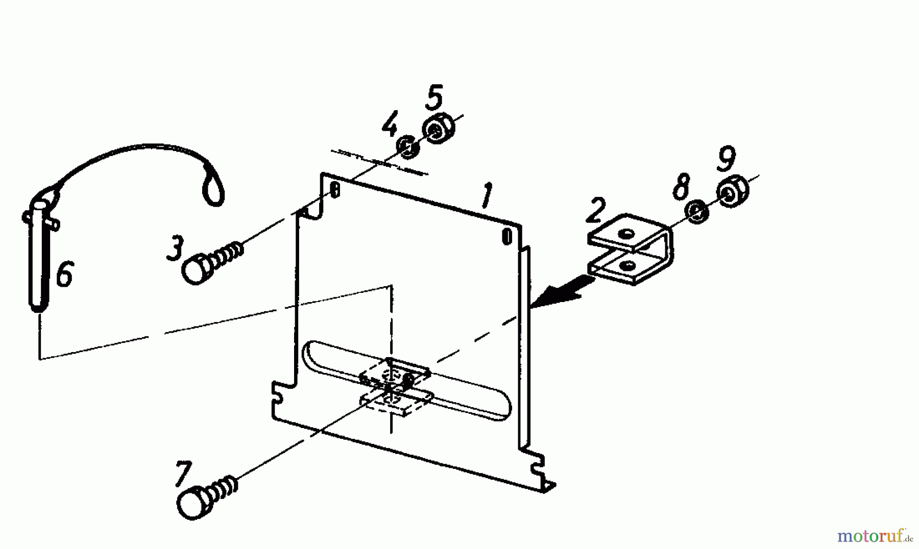 Gutbrod Rasentraktoren 810 HEBS 02635.06 (1985) Anhängekupplung
