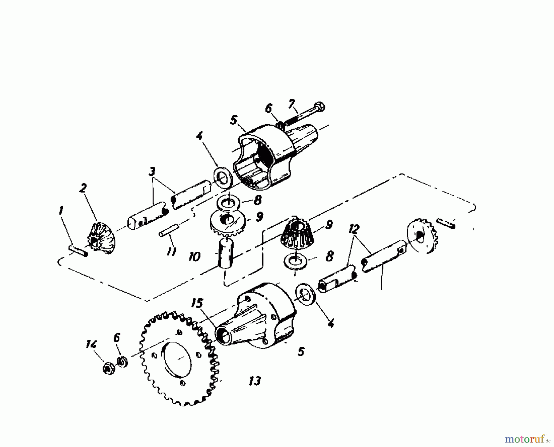 Gutbrod Rasentraktoren 810 HEBS 02635.06 (1985) Differential
