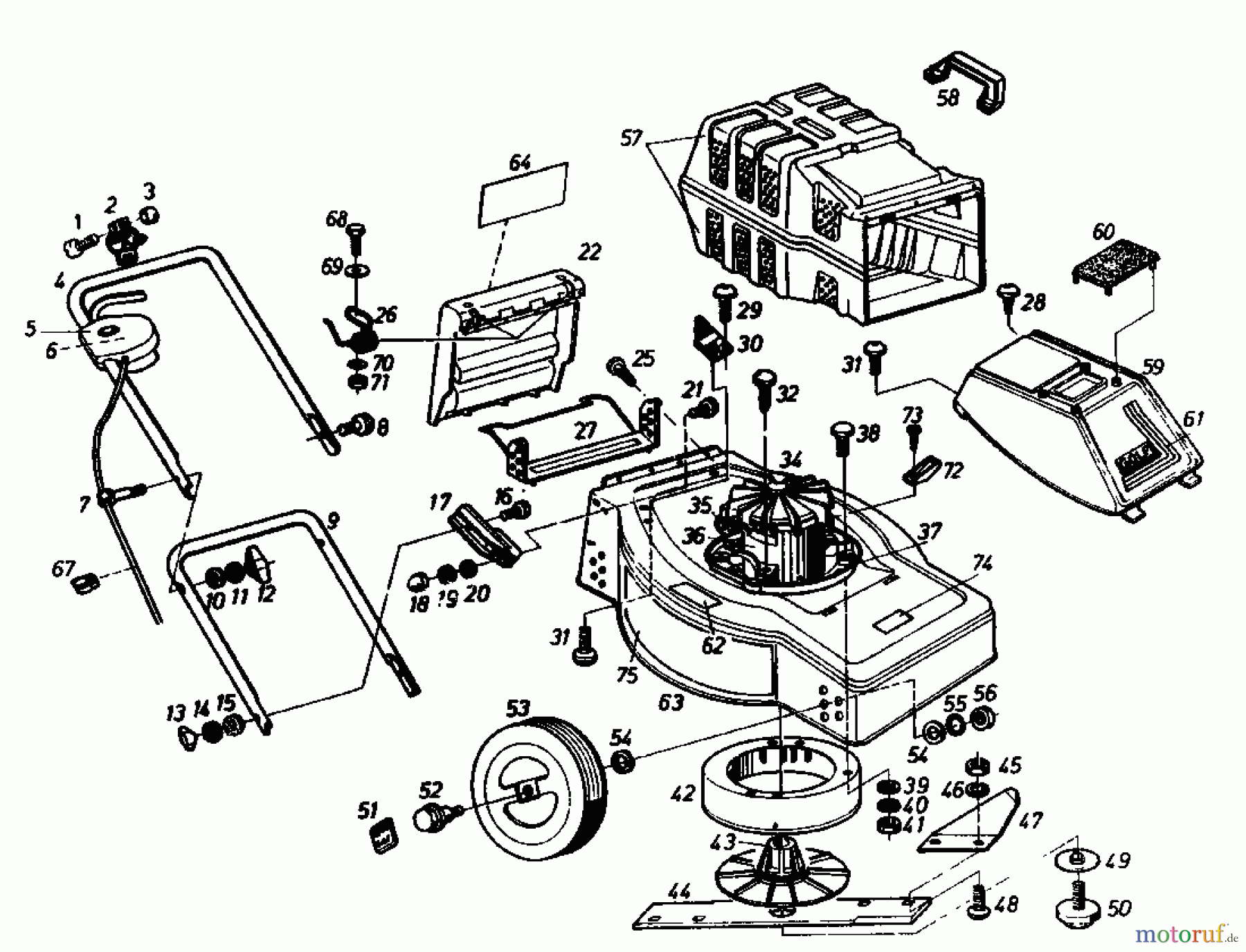  Golf Elektromäher 245 HE 02623.06  (1986) Grundgerät