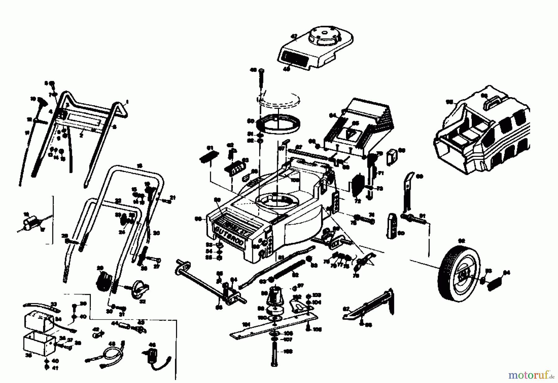  Gutbrod Motormäher HB 40 L 02896.02  (1986) Grundgerät
