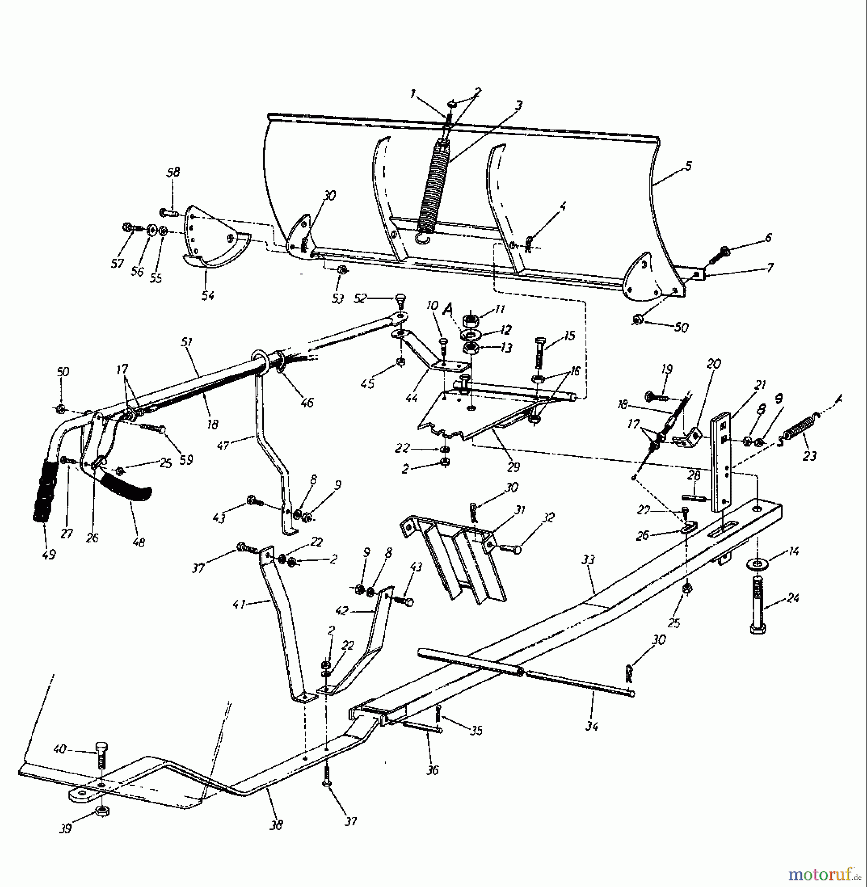  MTD Zubehör Zubehör Garten- und Rasentraktoren Räumschild für 800 Serie Kastenrahmen (48