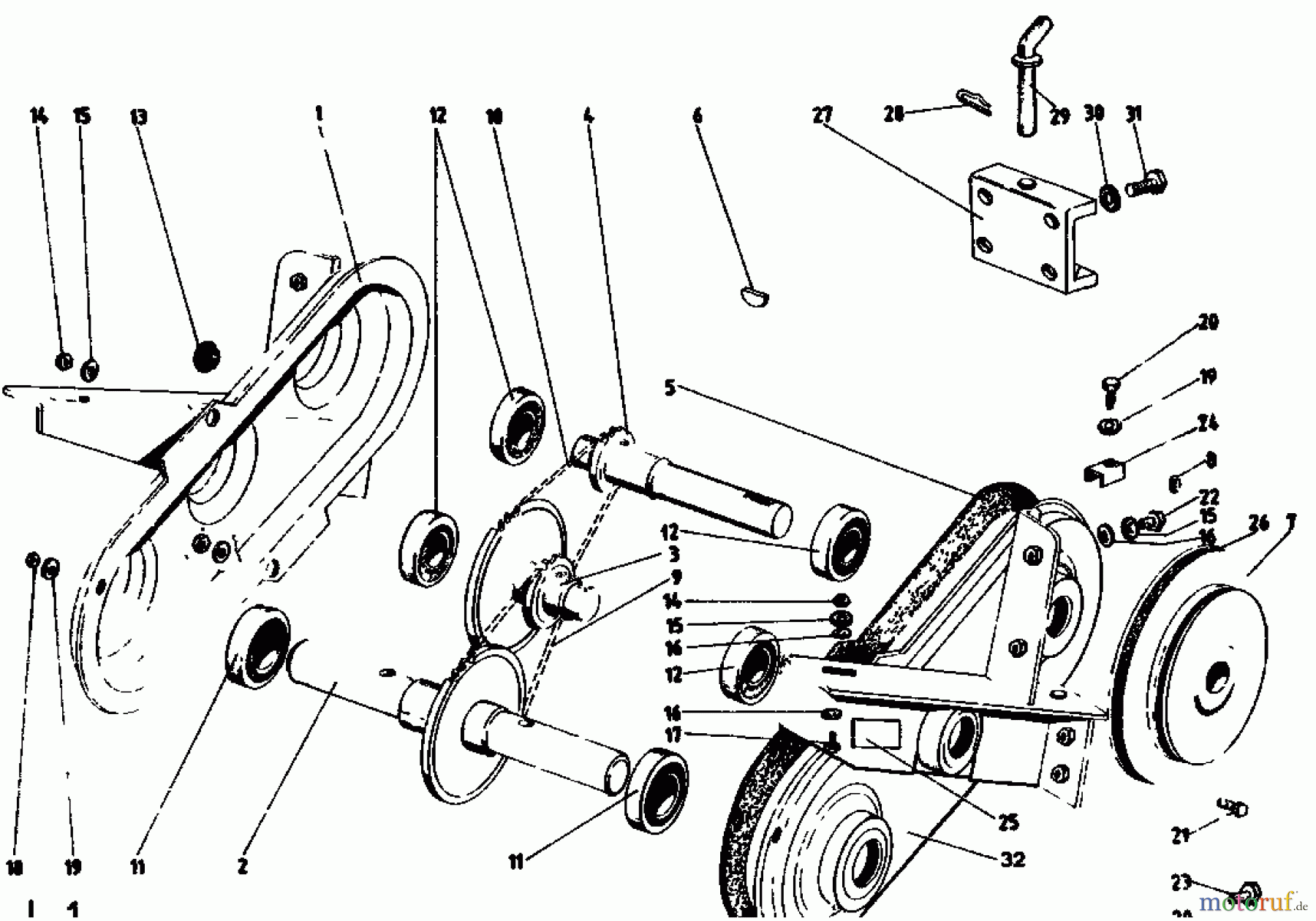 Golf Motorhacken 162 MS 4 07513.01 (1987) Kettenkasten