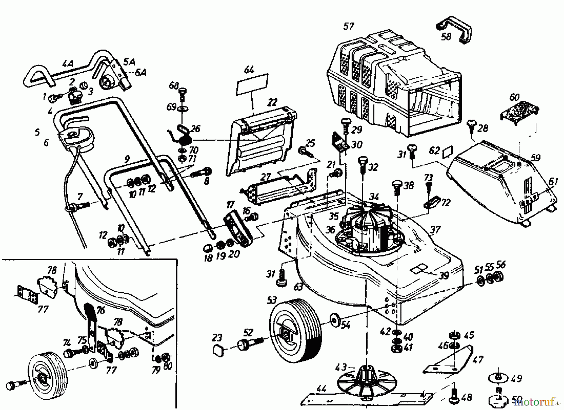  Golf Elektromäher E 02881.01  (1987) Grundgerät