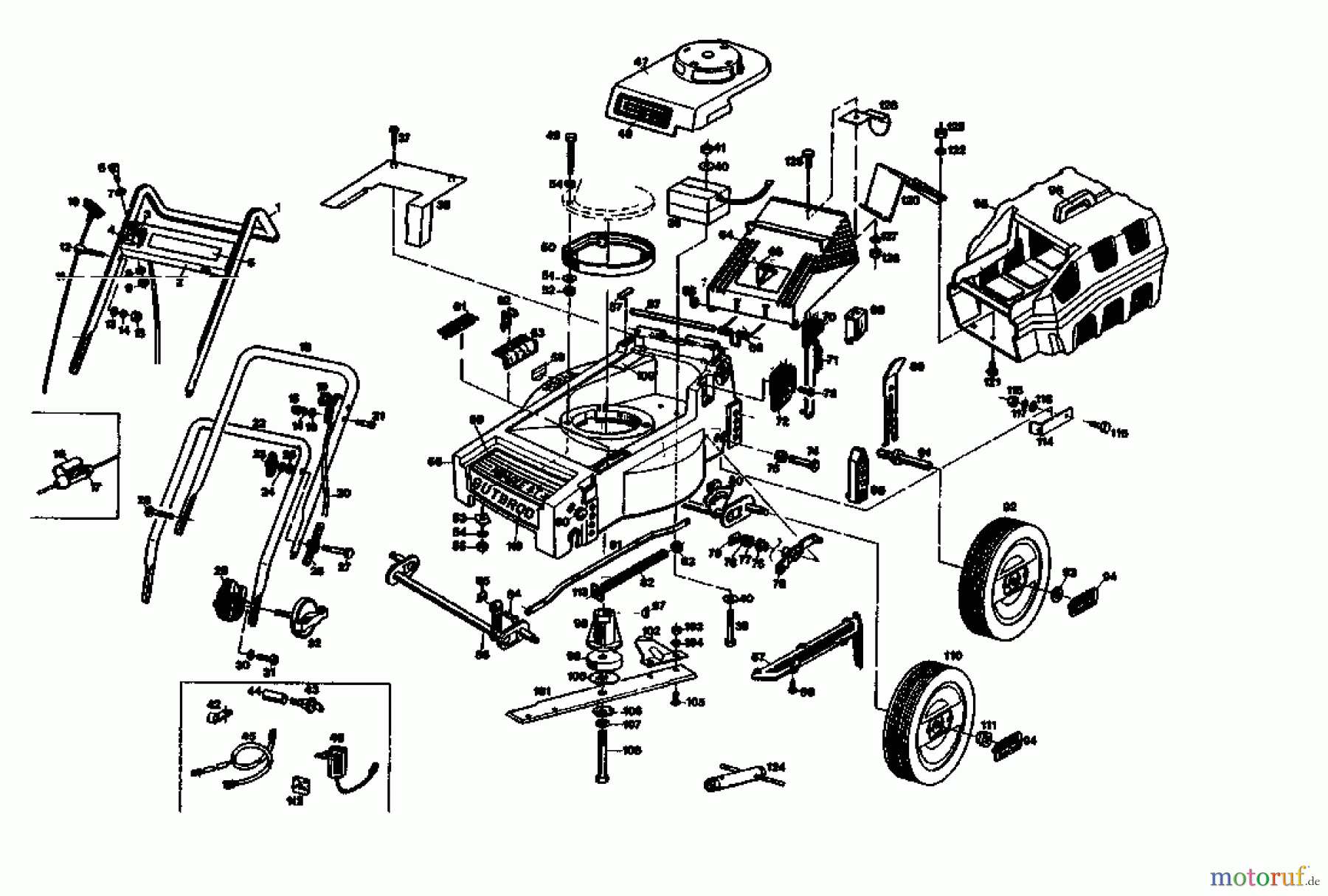  Gutbrod Motormäher HB 40 L 02896.02  (1987) Grundgerät