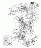 Columbia 111/960 138-6370 (1988) Ersatzteile Fahrantrieb, Motorkeilriemenscheibe, Pedal, Räder hinten