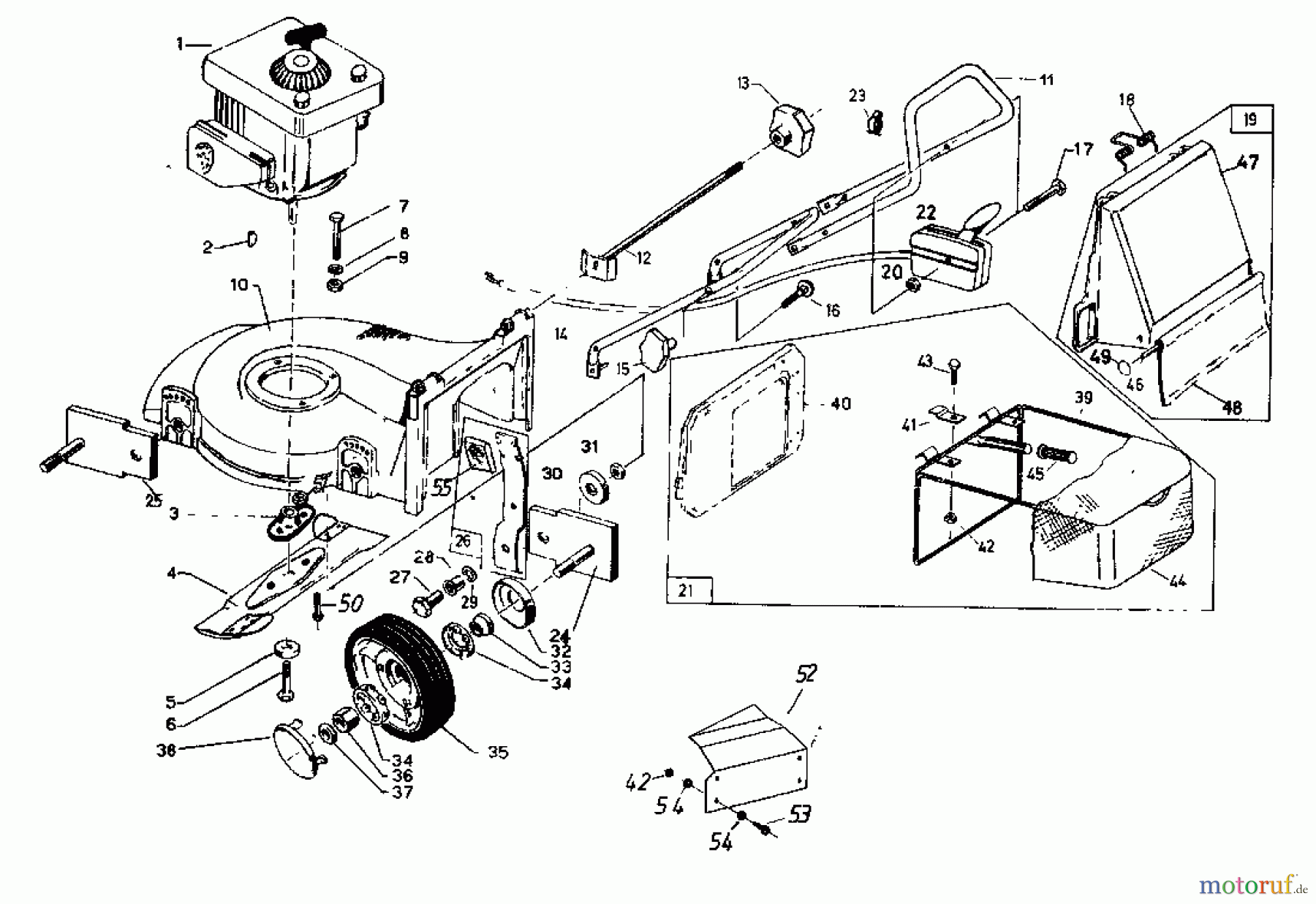 Rotaro Motormäher ROTARO 48 188-0156 (1988) Grundgerät