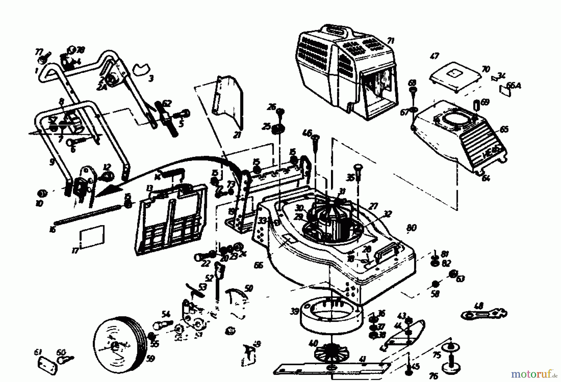 Gutbrod Elektromäher HE 46 CH 02865.07 (1988) Grundgerät