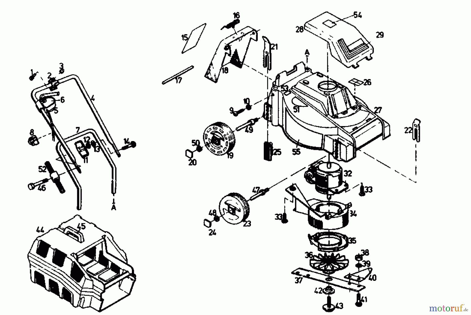 Golf Elektromäher 140 HE 02889.03 (1988) Grundgerät