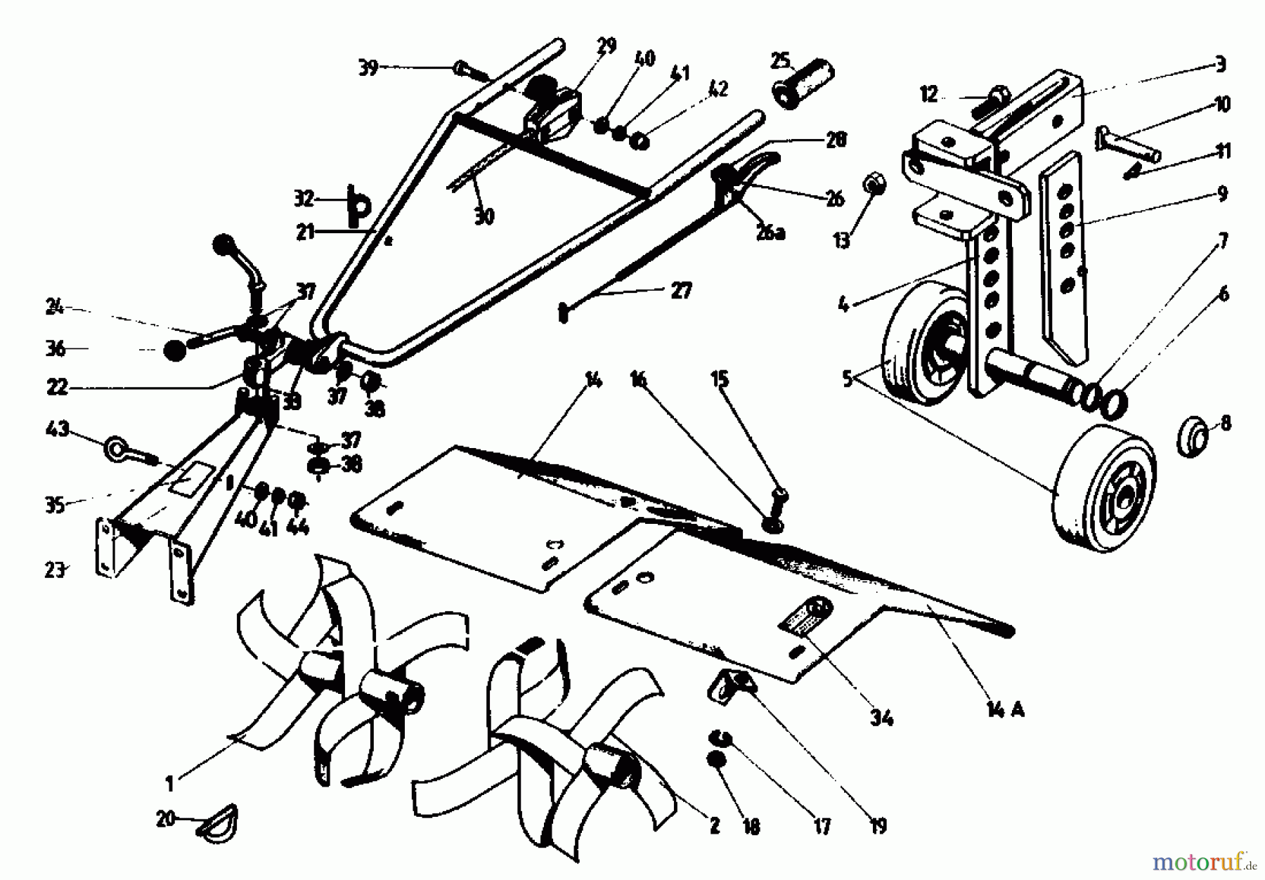  Golf Motorhacken 160 MS 4 07514.02  (1988) Hacksterne, Holm