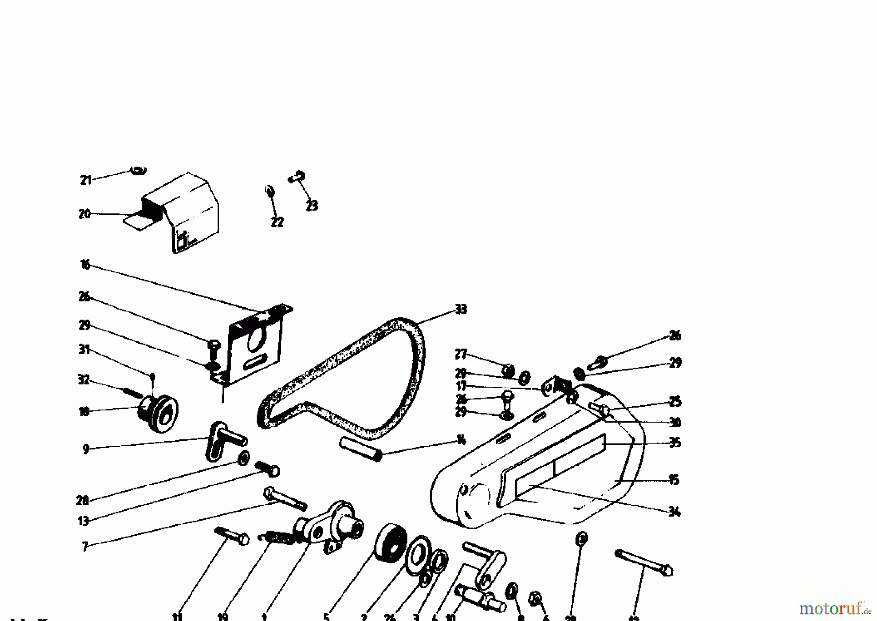  Golf Motorhacken 160 MS 4 07514.02  (1988) Fahrantrieb