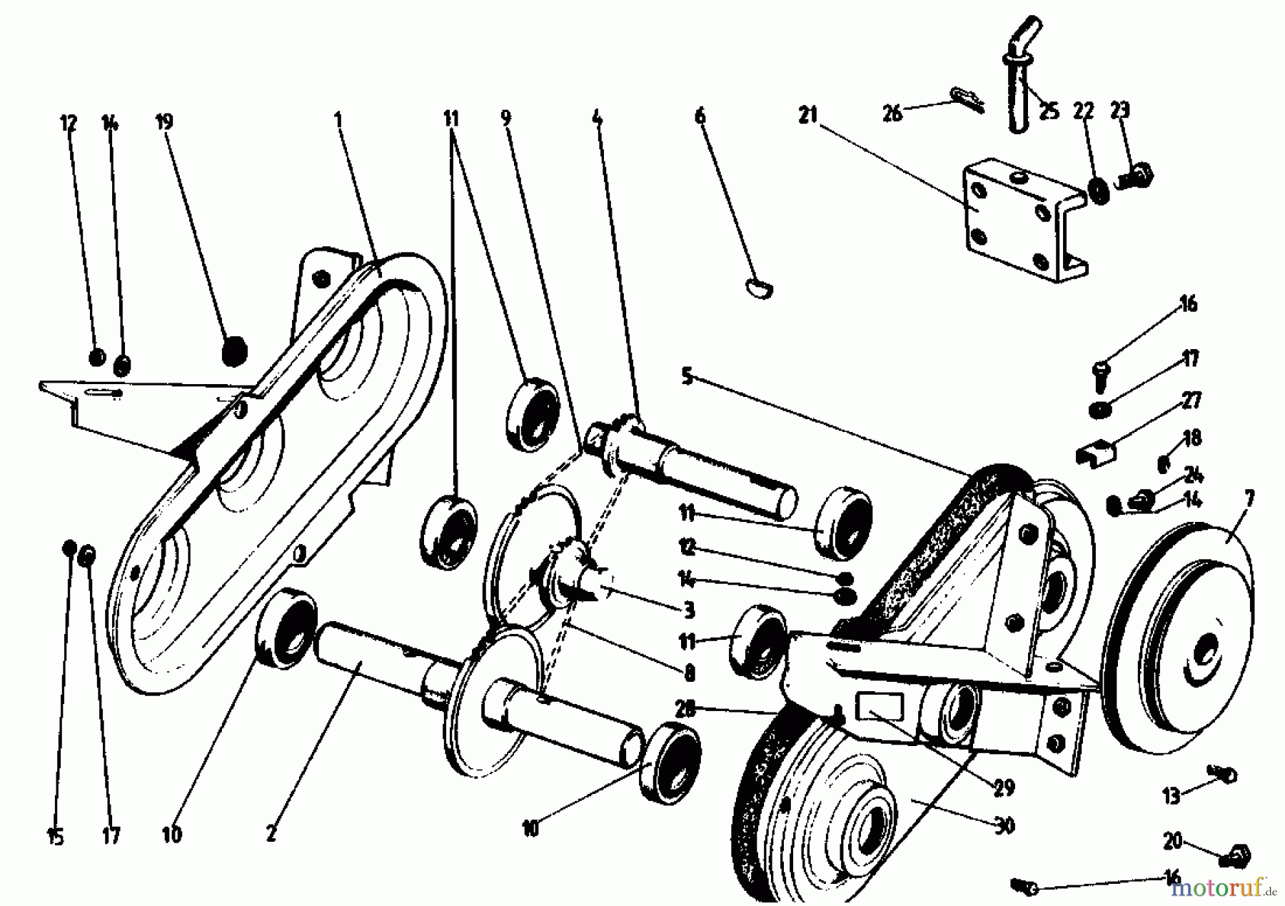  Golf Motorhacken 160 MS 4 07514.02  (1988) Kettenkasten